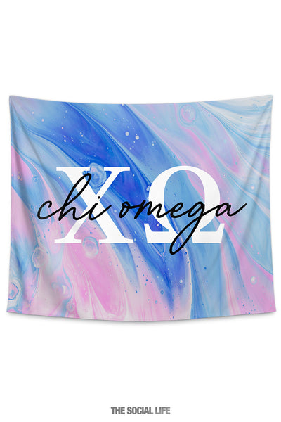 Chi Omega Essential Tapestry