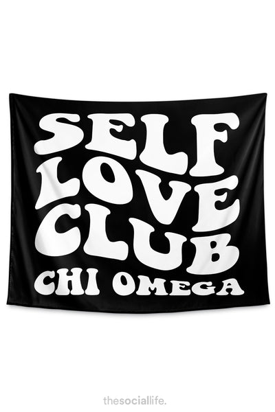 Chi Omega Self Love Club Tapestry