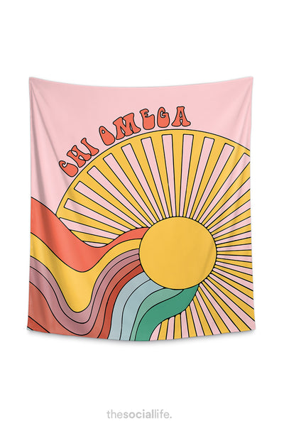 Chi Omega Sunshine Tapestry