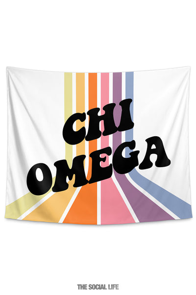 Chi Omega Vibes Tapestry