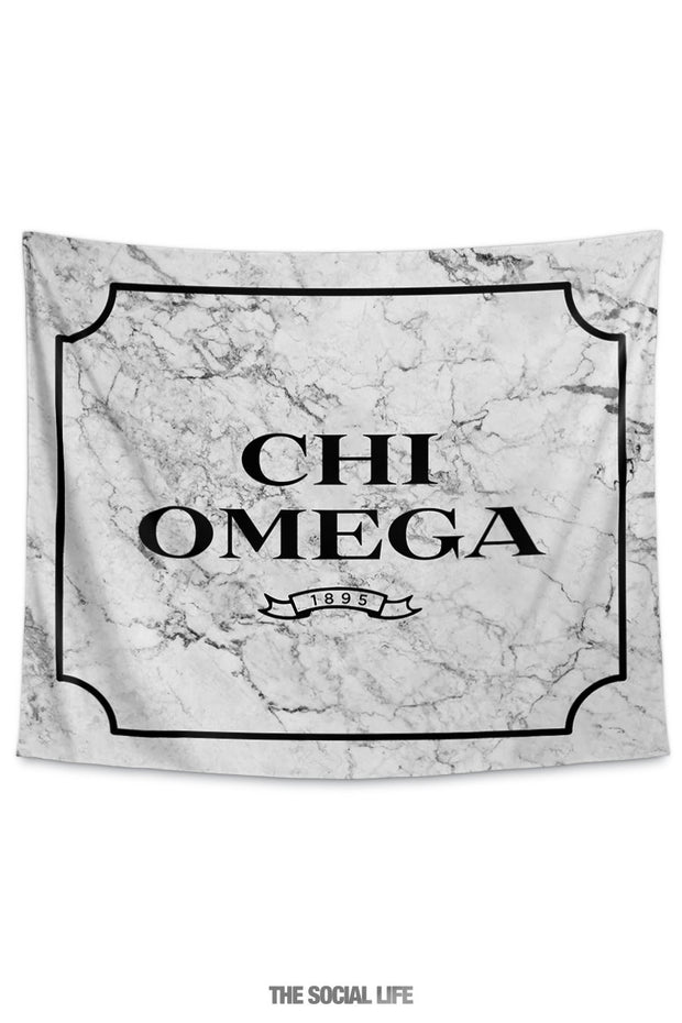 Chi Omega Milano Marble Tapestry