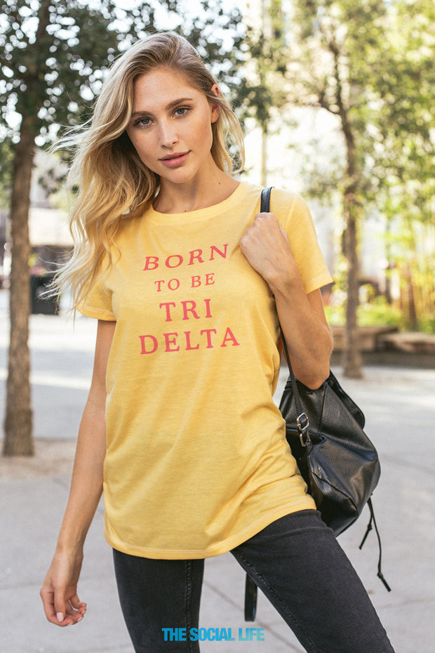 Delta Delta Delta Born to Be Boyfriend Tee