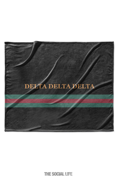 Delta Delta Delta Couture Blanket