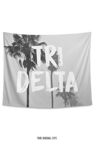 Delta Delta Delta Palm Mist Tapestry