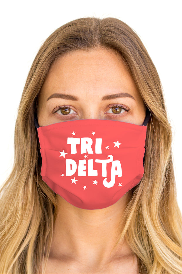 Delta Delta Delta Pixie Mask (Anti-Microbial)