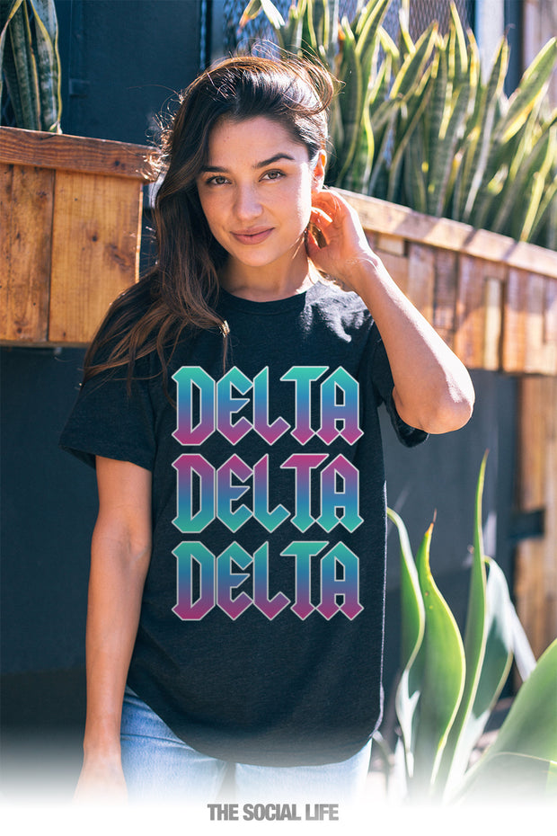 Delta Delta Delta Rock n Roll Tee