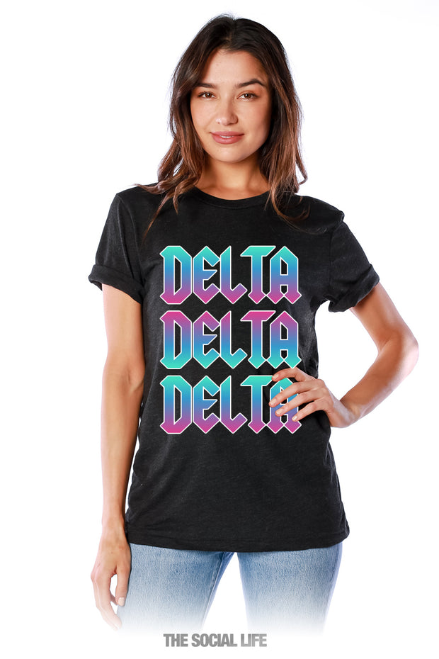 Delta Delta Delta Rock n Roll Tee
