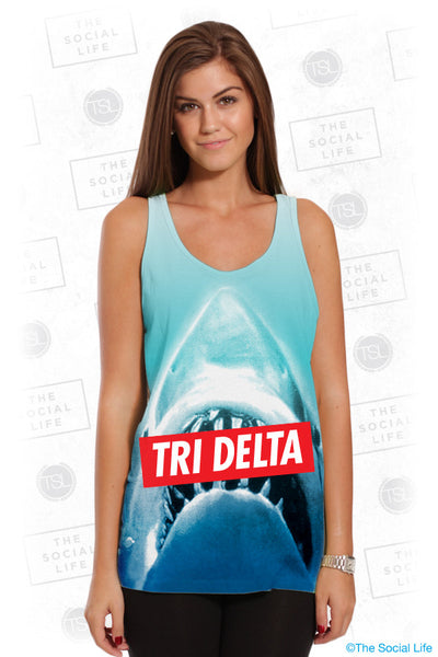 Tri Delta Sharky Top