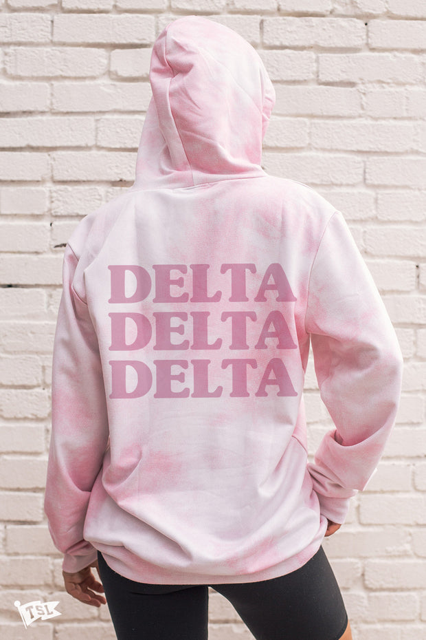 Delta Delta Delta Digi-Tie Dye Hoodie