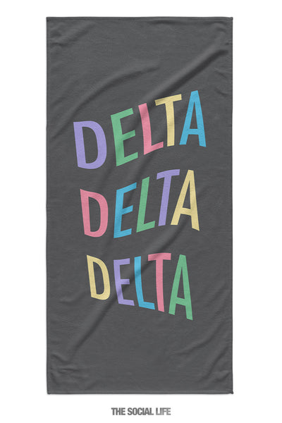 Delta Delta Delta Turnt Towel