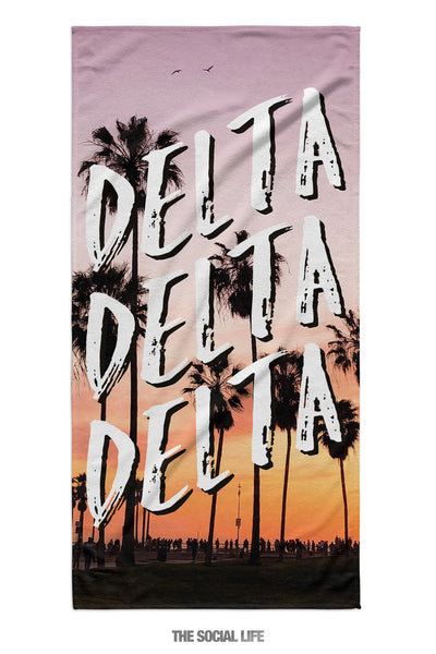Delta Delta Delta Venice Towel