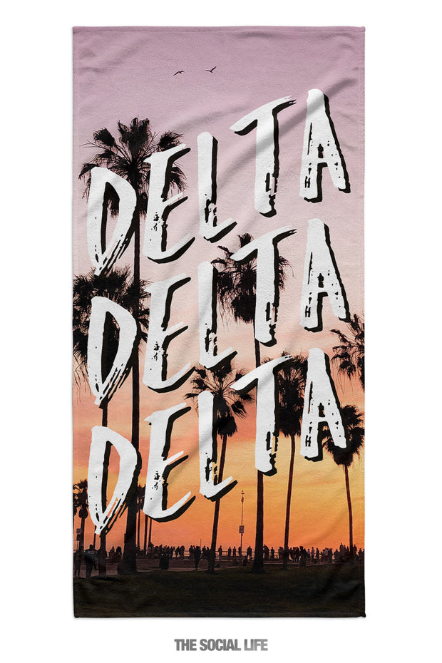 Delta Delta Delta Venice Towel