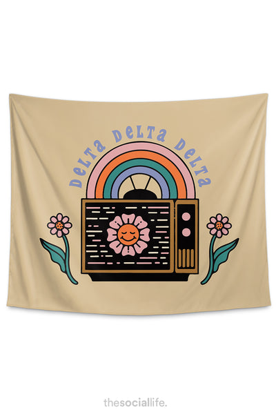 Delta Delta Delta Vintage Hip Tapestry