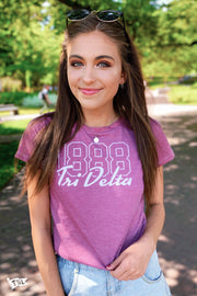 Delta Delta Delta Yearbook Boyfriend Tee