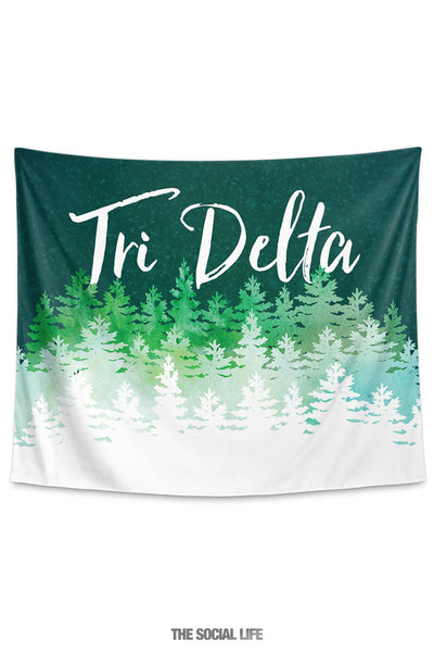 Delta Delta Delta Cascading Pines Tapestry