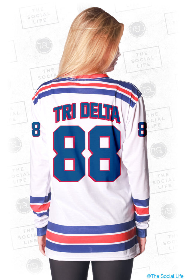 Tri Delta Hockey Long Sleeve