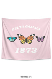 Delta Gamma Butterfly Tapestry