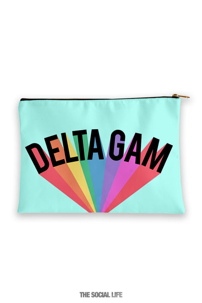 Delta Gamma Colorblast Cosmetic Bag