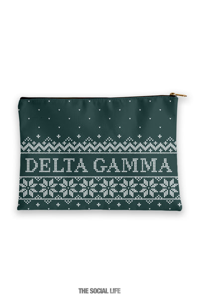 Delta Gamma Holiday Cosmetic Bag