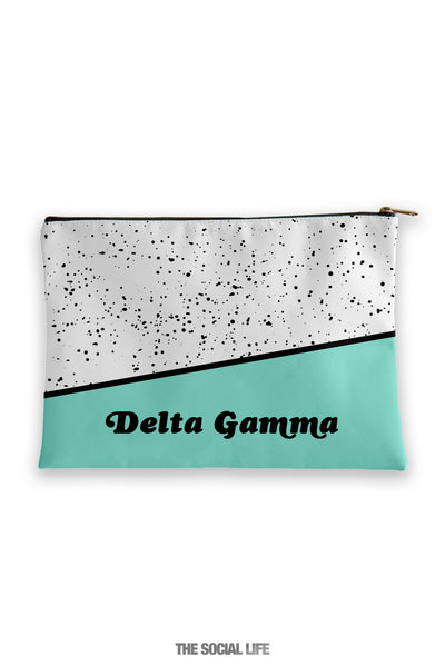 Delta Gamma Mint Chip Cosmetic Bag
