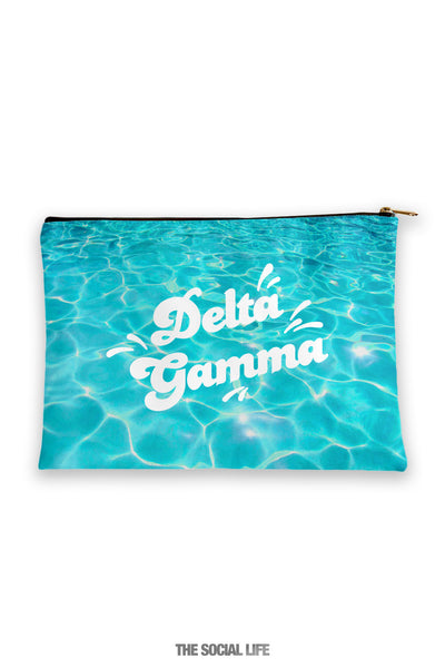 Delta Gamma Pool Water Cosmetic Bag