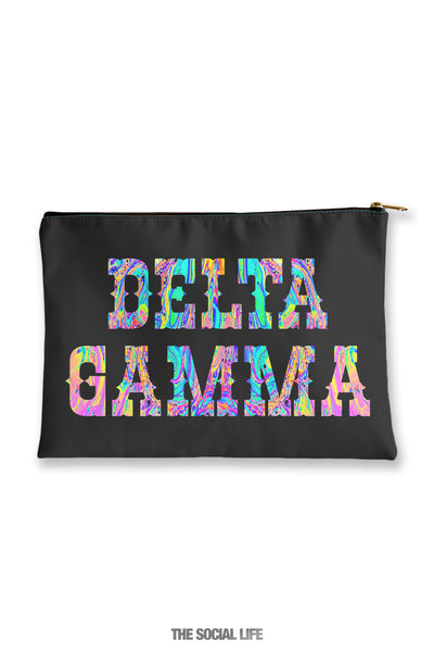 Delta Gamma Psychedelic Cosmetic Bag