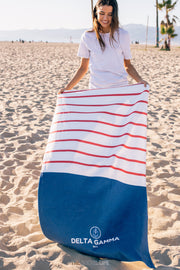 Delta Gamma Sailor Striped Towel