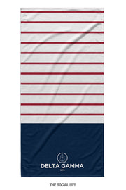 Delta Gamma Sailor Striped Towel