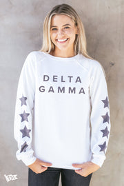 Delta Gamma Star Raglan Crewneck