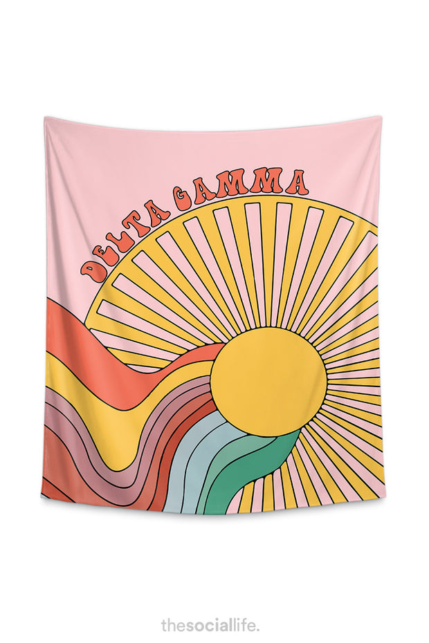 Delta Gamma Sunshine Tapestry