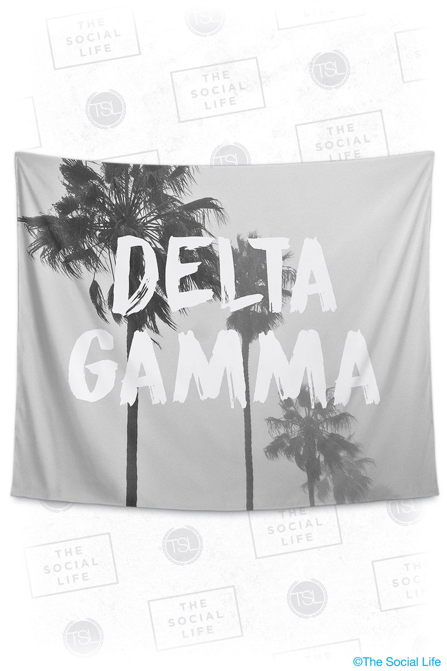 Delta Gamma Palm Mist Tapestry The Social Life