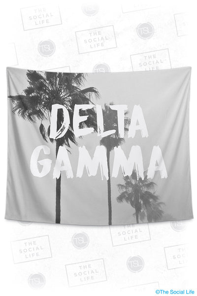 Delta Gamma Palm Mist Tapestry