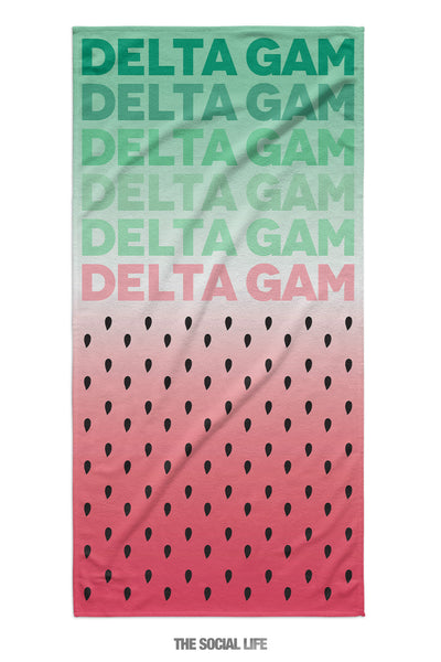 Delta Gamma Watermelon Towel