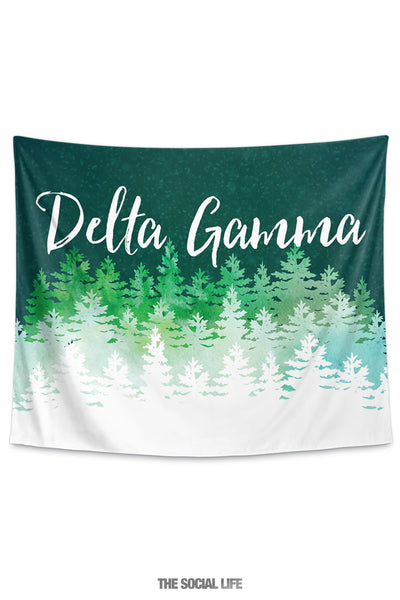 Delta Gamma Cascading Pines Tapestry