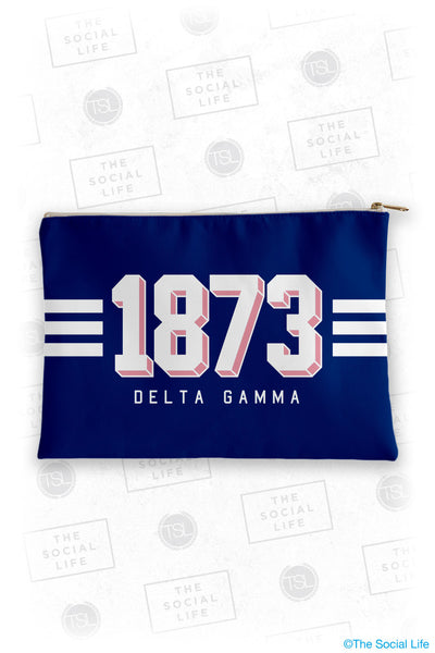 Delta Gamma Varsity Cosmetic Bag