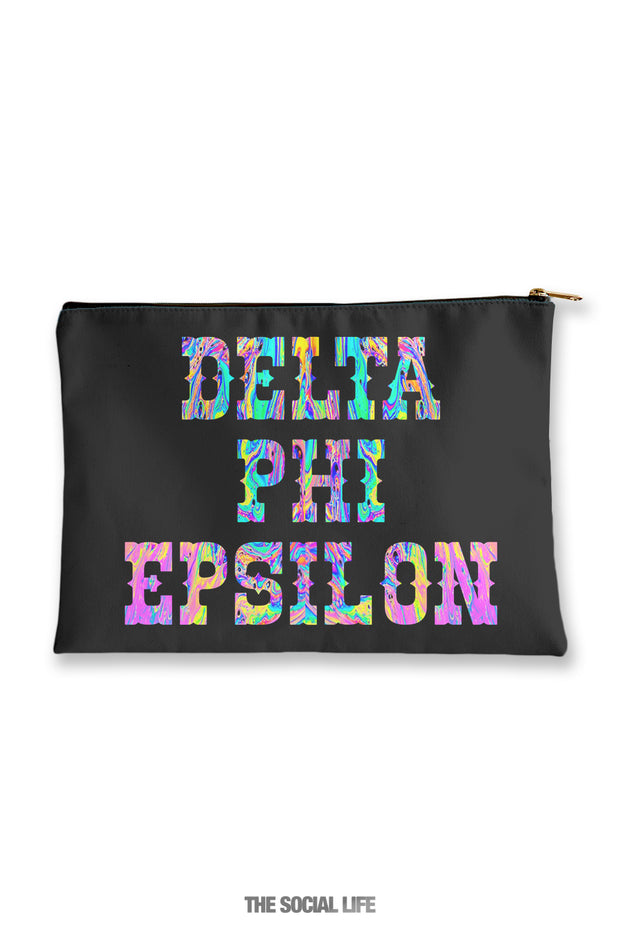 Delta Phi Epsilon Psychedelic Cosmetic Bag
