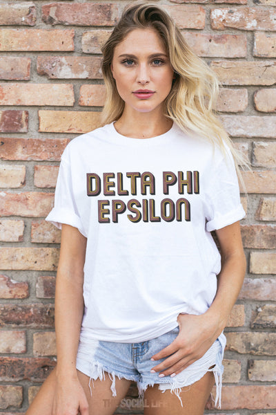 Delta Phi Epsilon Woodstock Tee
