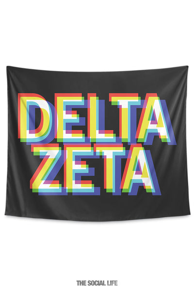 Delta Zeta 3D Vision Tapestry