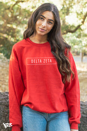 Delta Zeta Blocked Crewneck