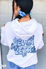 Delta Zeta Groovy Butterfly Hoodie
