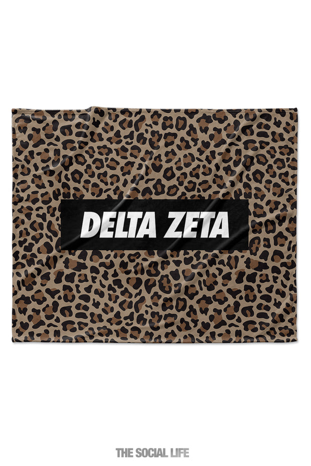 Delta Zeta Leopard Blanket