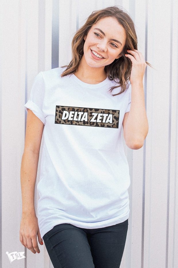 Delta Zeta Leopard Tee