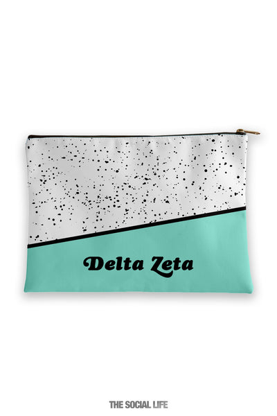 Delta Zeta Mint Chip Cosmetic Bag