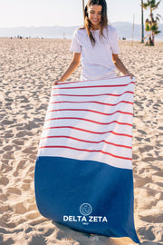Delta Zeta Sailor Striped Towel
