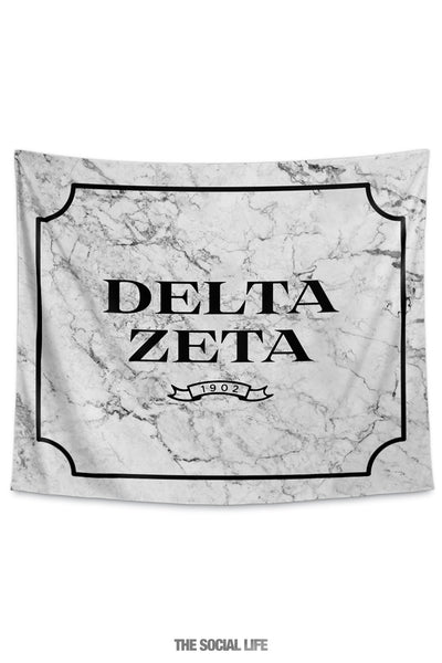 Delta Zeta Milano Marble Tapestry