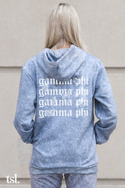 Gamma Phi Beta Mineral Wash Butterfly Hoodie