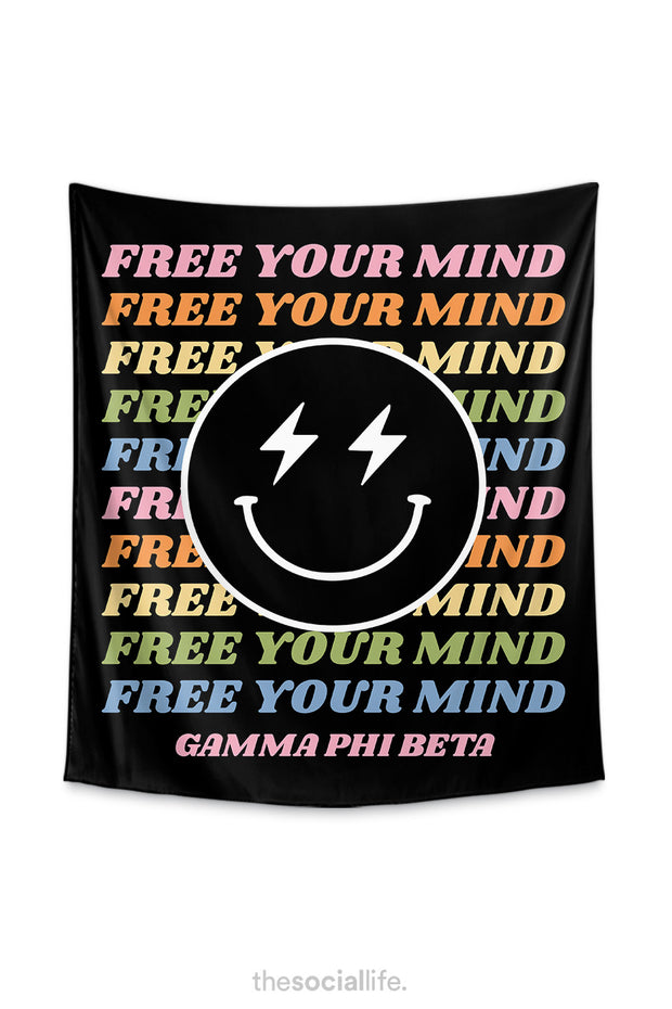 Gamma Phi Beta Free Your Mind Tapestry