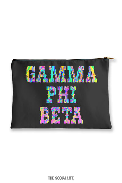 Gamma Phi Beta Psychedelic Cosmetic Bag