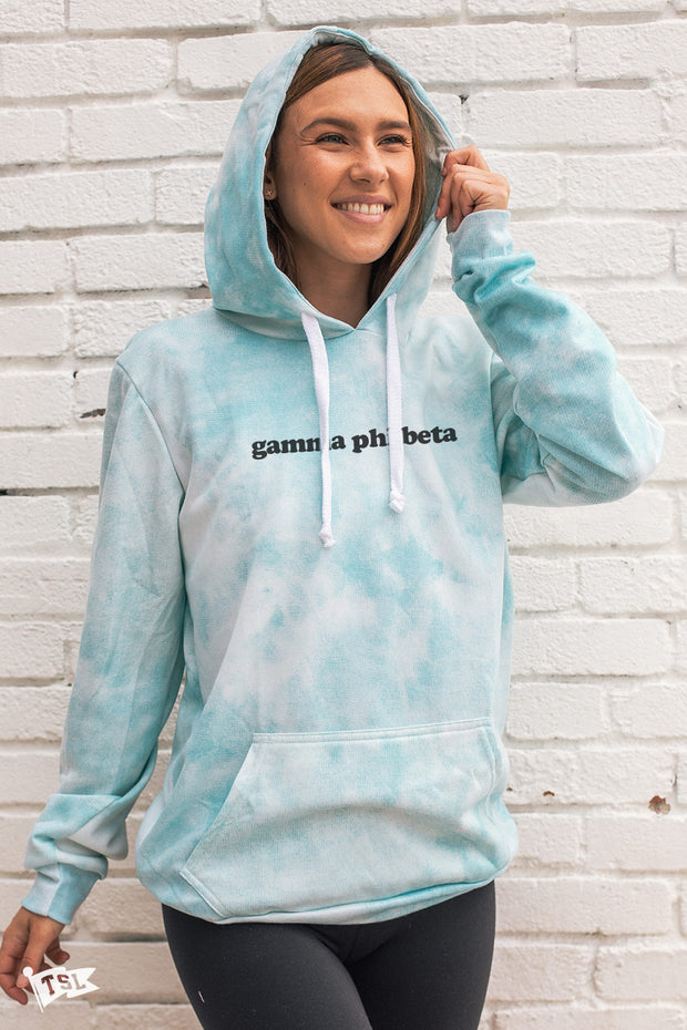 Gamma Phi Beta Simple Digi-Tie Dye Hoodie