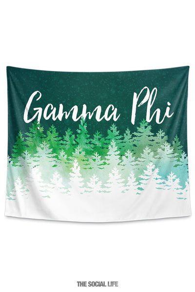 Gamma Phi Beta Cascading Pines Tapestry